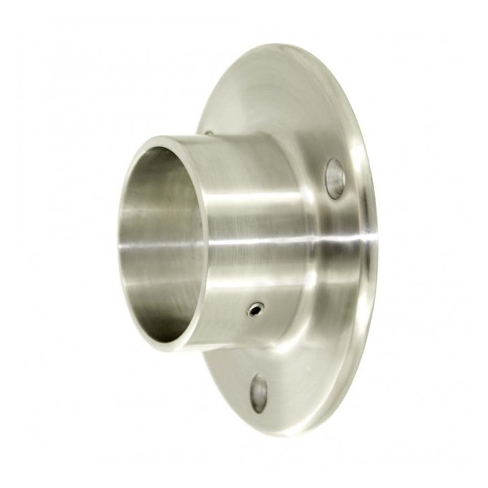 Huismerk muurflens voor buis 42,4 mm vast RVS-304 mat geslepen model 0183 main product photo