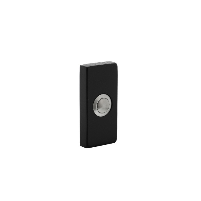 Intersteel Deurbel rechthoekig 65x30x10 mm verdekt rvs / zwart main product photo