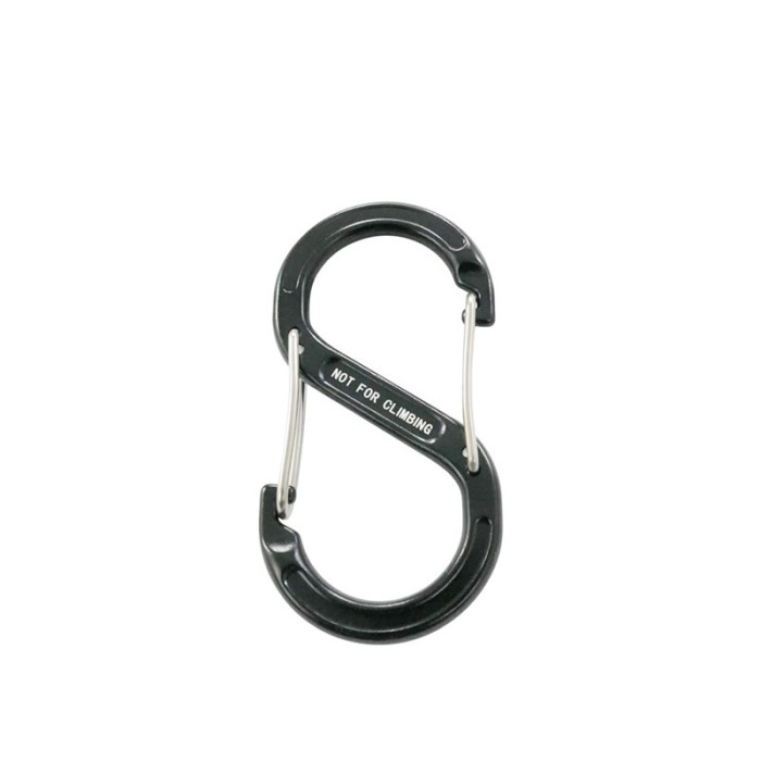 Dubbele snapsluiting 80 mm aluminium zwart main product photo