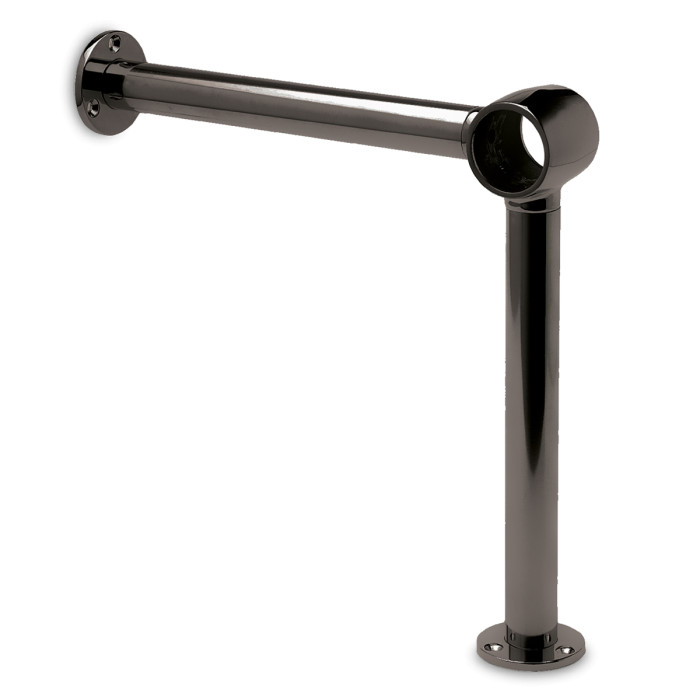 Voetsteun Eudora voor buis Ø 25,4 mm zamak zwart main product photo
