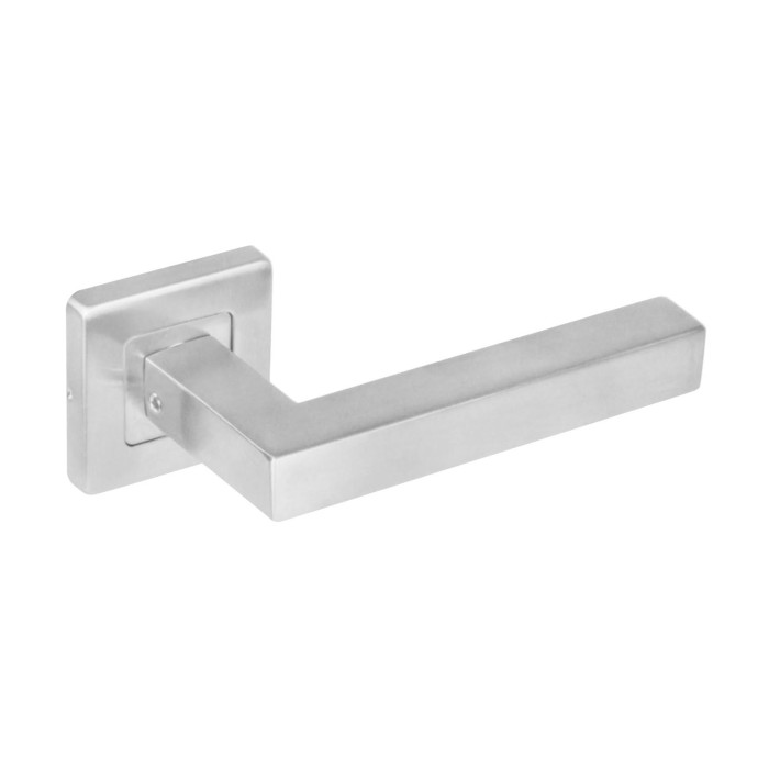 Intersteel Deurkruk Vierkant op vierkant rozet rvs geborsteld main product photo