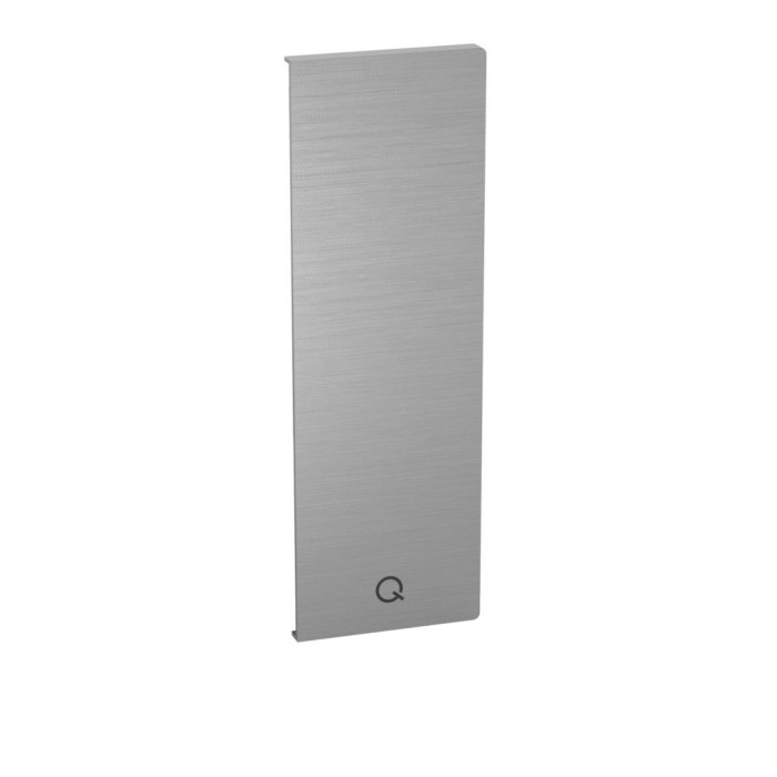 Eindkap Easy Glass Smart links zijmontage 216 x 71 mm model 8242 aluminium (geanodiseerd) main product photo