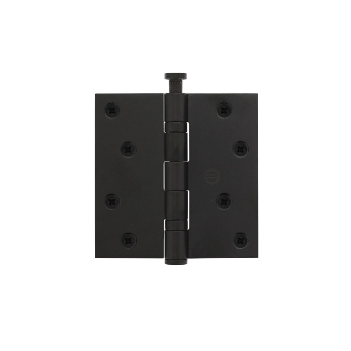 Intersteel Kogellagerscharnier recht tot 70 kilo mat zwart RVS-304 main product photo