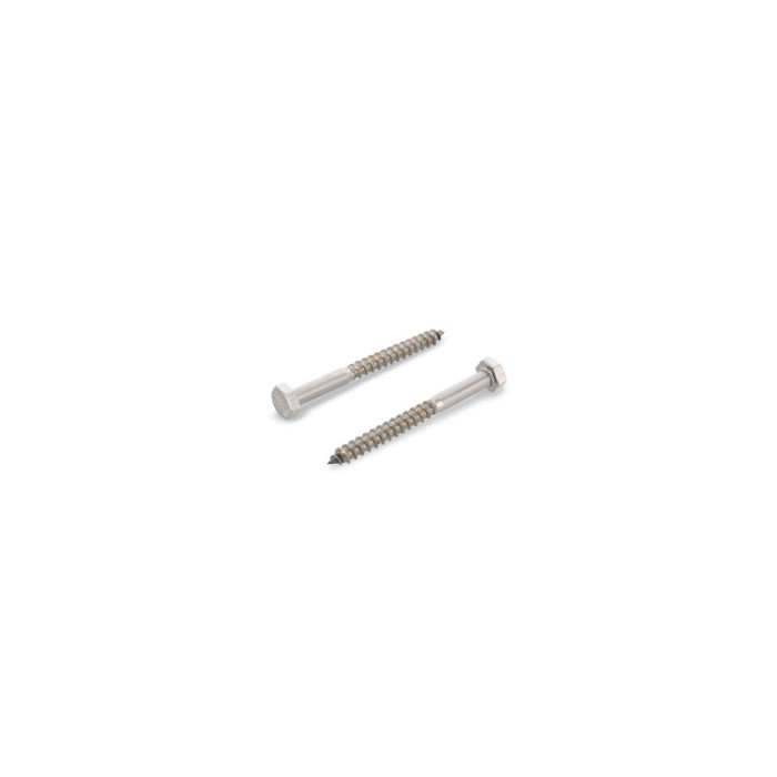 Zeskant houtdraadbout 10 x 200 mm DIN 571 RVS A2-50 SW17 (50 stuks) main product photo