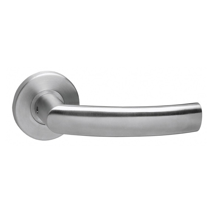 Intersteel Deurkruk Blok op kunststof rozet rvs geborsteld main product photo