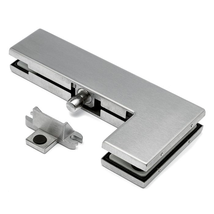 Glas hoekbeslag boventaats Ingeborg RVS-304 mat geslepen main product photo