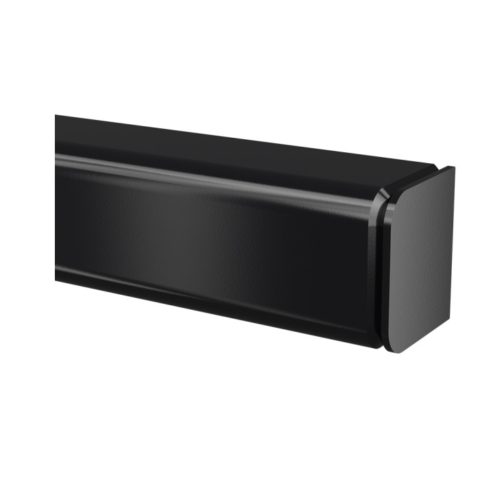 Recht eindstuk voor U-profiel 30 x 27 x 3,0 mm RVS-316 zwart gecoat model 6367 main product photo