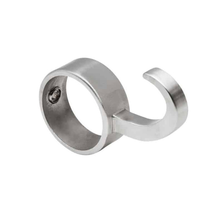 Kledinghaak dwars voor buis 42,4 mm RVS-316 mat geslepen main product photo
