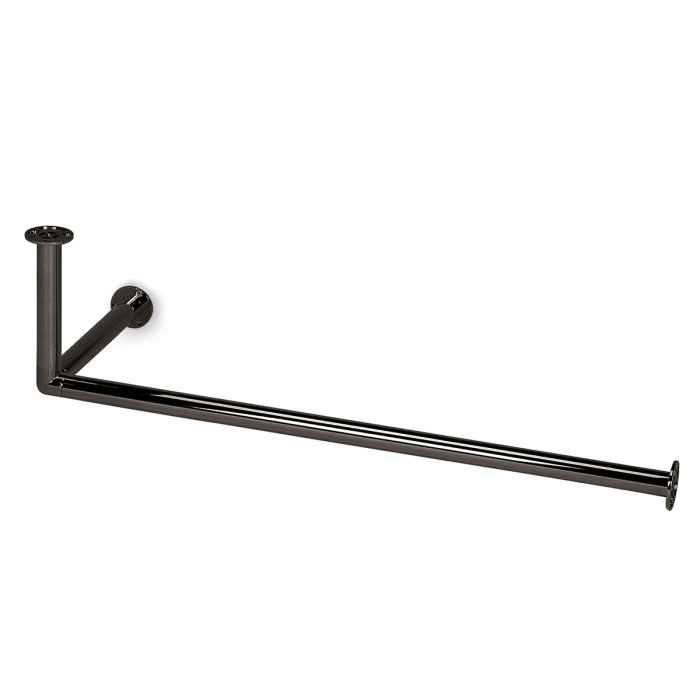 Kapstok, Ø 25,4 mm, model 730, Antraciet RVS-Look (Zamak) main product photo