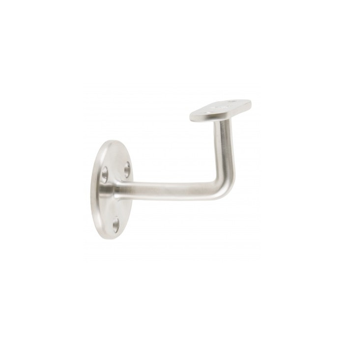 Huismerk leuninghouder vlak RVS-304 mat geslepen model 0100 main product photo