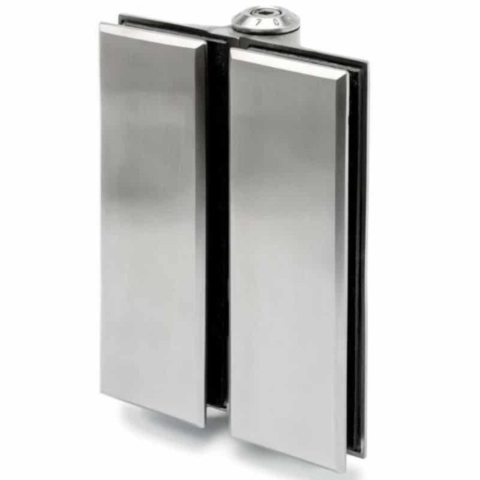 Glasdeurscharnier voor glasdikte 8 - 12,76 mm RVS-304 mat geslepen model 1001 main product photo