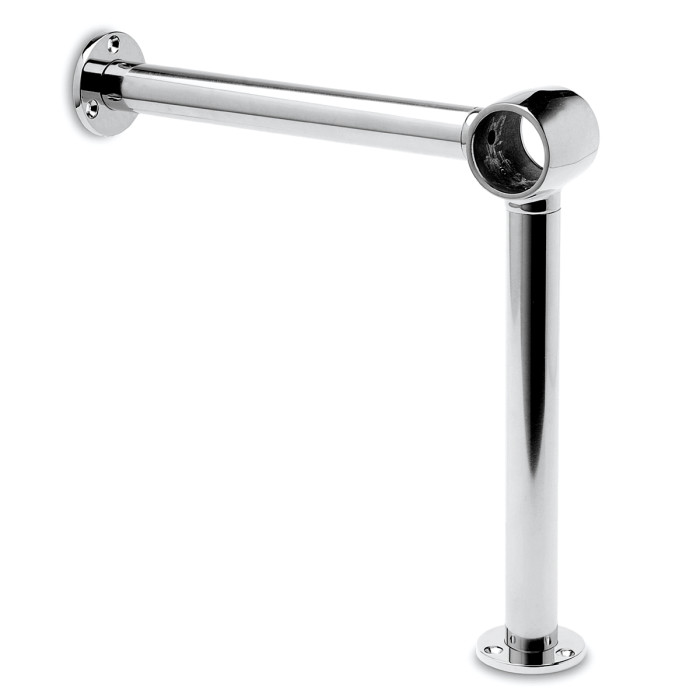 Voetsteun Eudora voor buis Ø 25,4 mm zamak chroom look main product photo