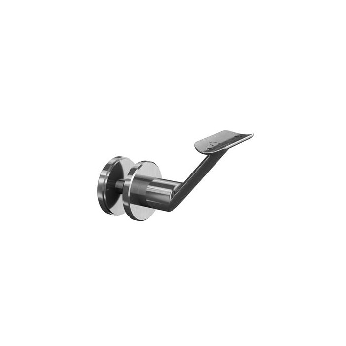 Leuninghouder voor glasmontage Ø 42,4 mm RVS-316 mat geslepen model 0129 main product photo