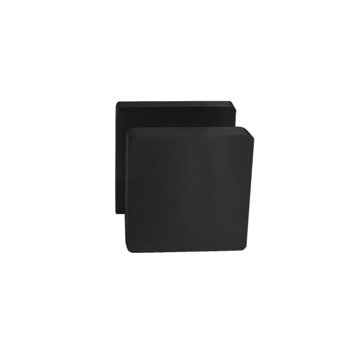 Intersteel Deurknop vierkant op rozet mat zwart main product photo