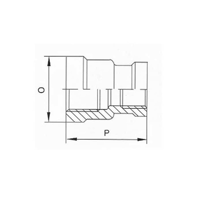 Verloopsok BSP, 1.1/4 inch x 3/8 inch RVS-316 (A4) main product photo