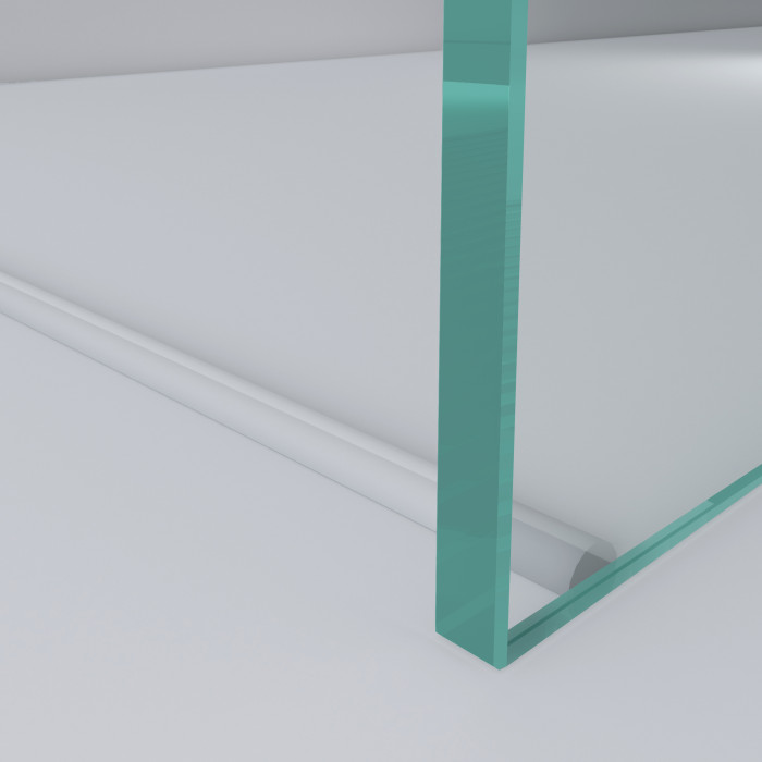 Dorpel profiel, zelfklevend Sani 5 mm acryl transparant main product photo