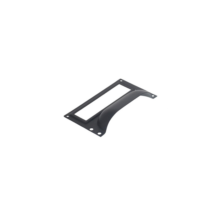 Intersteel Etiketgreep 73 mm mat zwart main product photo