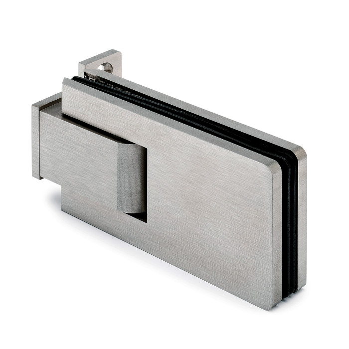 Glasdeurscharnier, verstelbaar Genie glas/wand RVS-304 mat geslepen main product photo