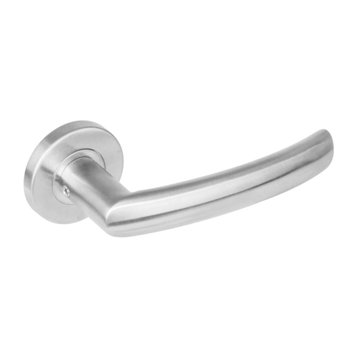 Intersteel Deurkruk Blok op rozet met 7 mm nok rvs geborsteld main product photo