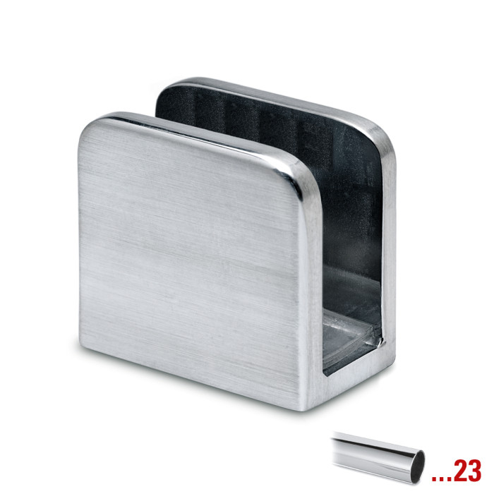 Glasplaatdrager Franca voor glasdikte 6-10 mm zamak chroom look main product photo
