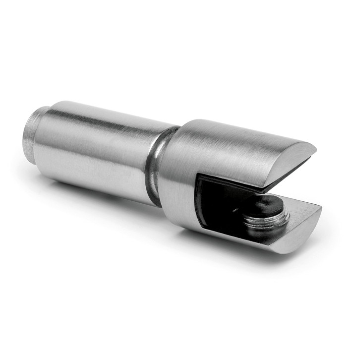 Glashouder voor buis Ø 19,0 mm, plafondmontage Alla zamak RVS look main product photo