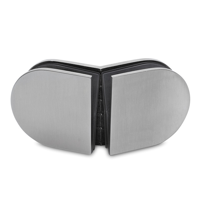 Hoekverbinder 135° July glas/glas RVS-304 mat geslepen main product photo