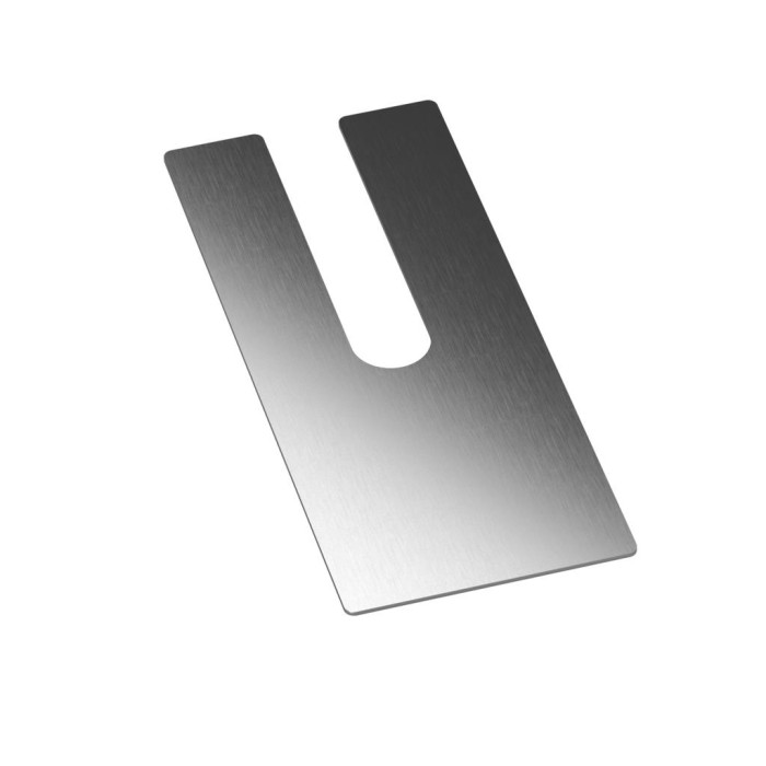 Opvulplaat Easy Glass Strong voor zijmontage dikte 2,0 mm model 8636 aluminium (onbewerkt) main product photo