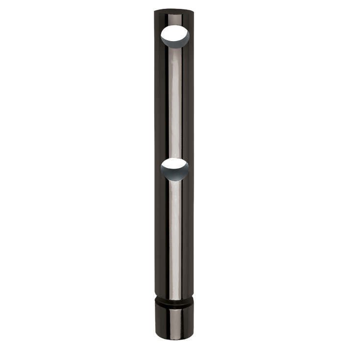 Dubbele middensteun voor montage op glas Finnja voor staf 10 mm zamak zwart main product photo