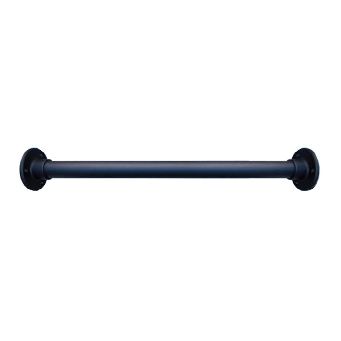RVS garderobestang 42,4 mm fijnstructuur zwart main product photo
