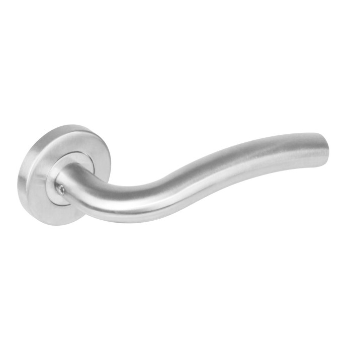Intersteel Deurkruk Lisa op rozet met 7 mm nok rvs geborsteld main product photo