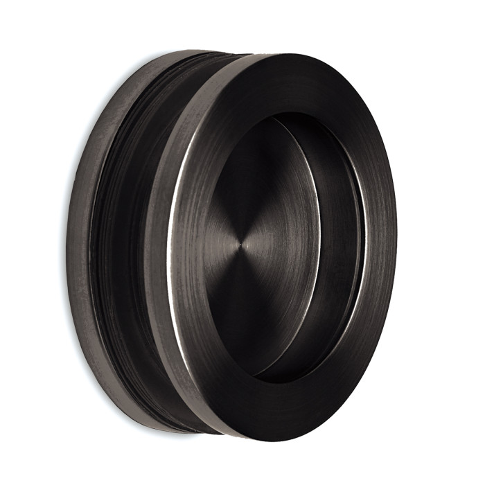 Komgreep voor glasdeur Alieonor zamak zwart main product photo