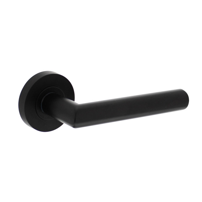 Intersteel Deurkruk Bastian op rozet 52x10mm zwart main product photo