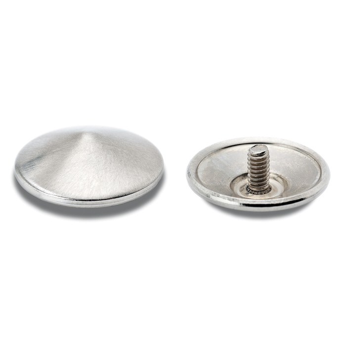 Spiegeldoppen Myronne Ø 16 mm 100 stuks zamak RVS look main product photo