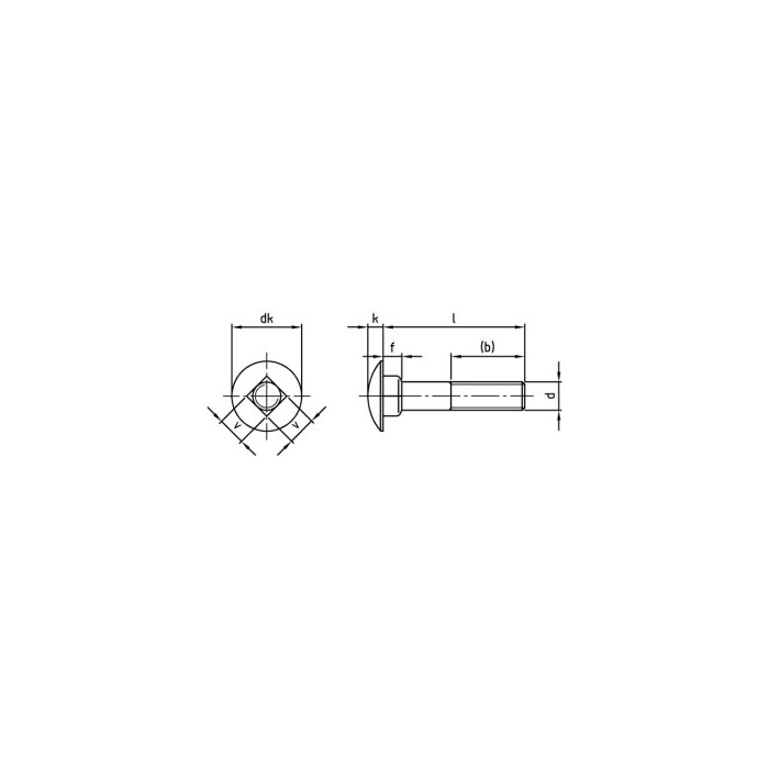 Slotbout M16 x 50 mm DIN 603 RVS A4-50 (25 stuks) main product photo