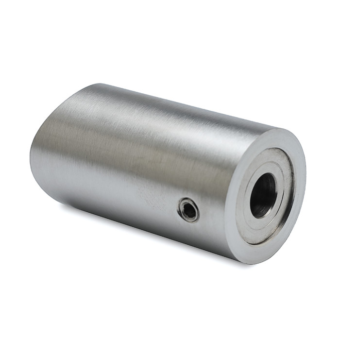 Vlakke adapter Sarleen voor buis Ø 38,1 mm zamak RVS look main product photo