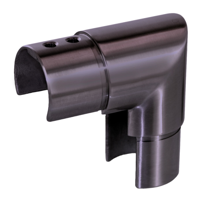Hoekverbinder voor buis 48,3 x 1,5 mm vast RVS-316 antracietgrijs model 1203 main product photo