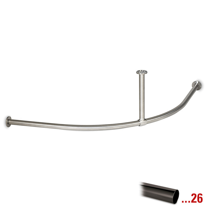 Kapstok Merissa Ø 25,4 mm zamak zwart main product photo