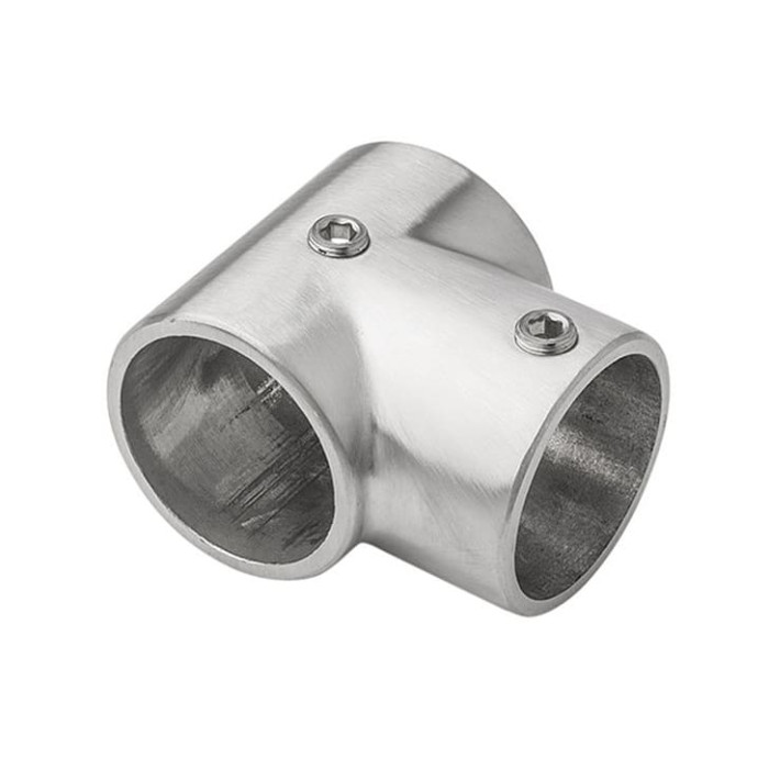 T-koppeling kort voor buis 42,4 mm RVS-316 mat geslepen main product photo