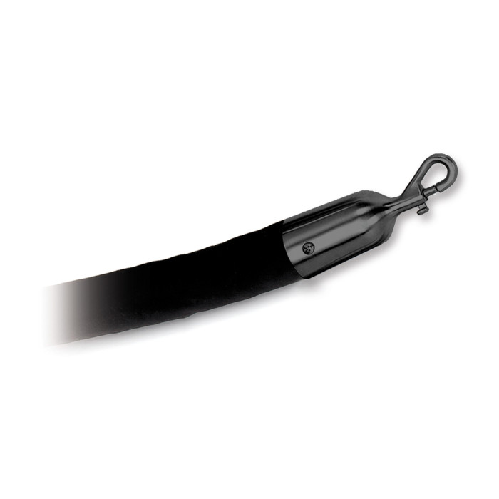 Koord met velours Elsebeth 1500 mm zamak zwart main product photo