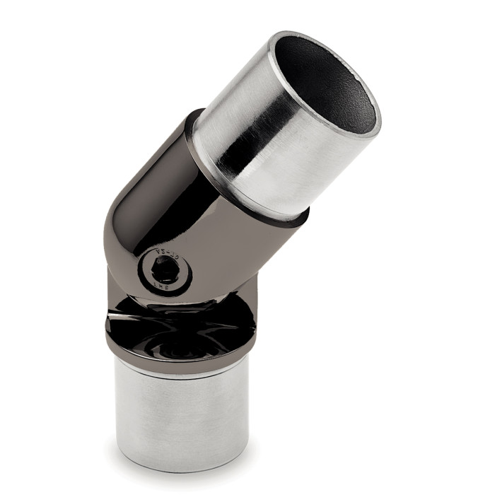 Verstelbare buisverbinder Agenieta voor buis Ø 38,1 mm zamak zwart main product photo