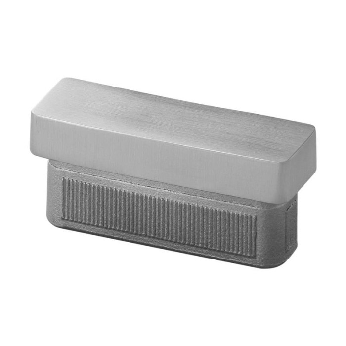 Eindkap vlak, koker 40 x 20 x 2,0 mm, model 5728, RVS-316 main product photo