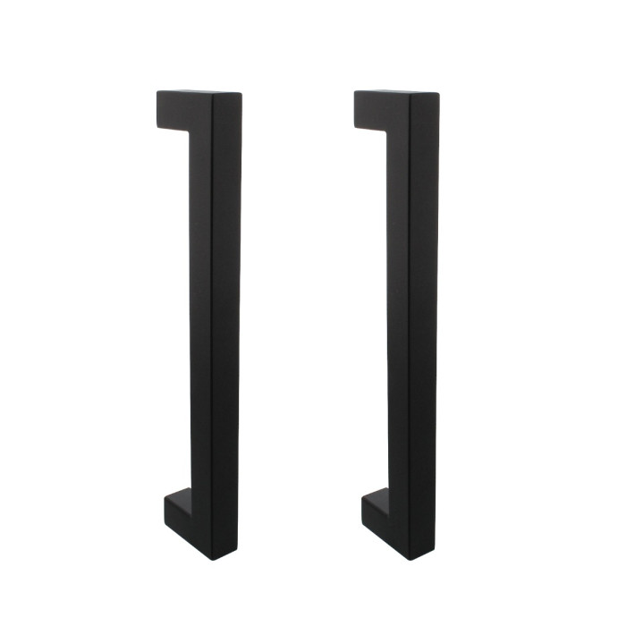 Intersteel Deurgrepen Vierkant per paar 325x60x25 mm mat zwart RVS-304 main product photo