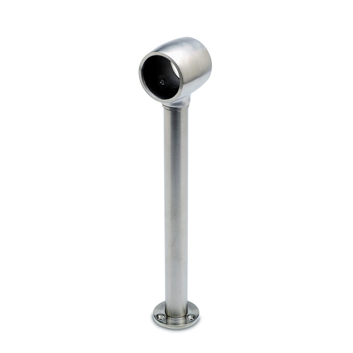 Voetsteun Minouka voor buis Ø 38,1 mm zamak RVS look main product photo