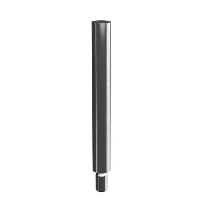 Railingsteun steel M8 lengte 100 mm voor vlakke ligger RVS-304 mat geslepen model 0817 main product photo