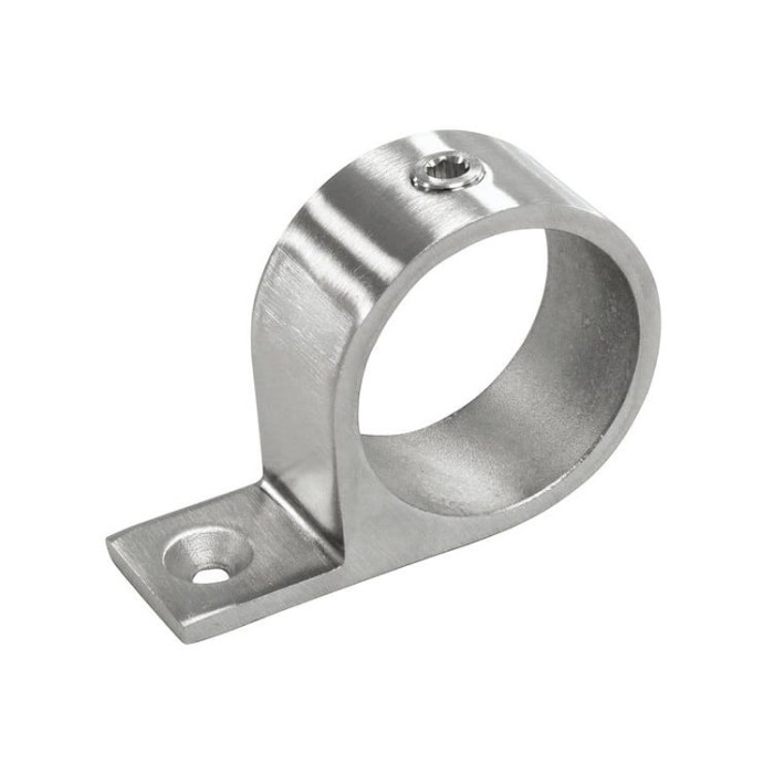 Koppeling plaatmontage vlak voor buis 42,4 mm RVS-316 mat geslepen main product photo