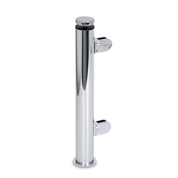 Staander Anneroos Ø 25,4 mm rechter staander voor 8 mm glas zamak chroom look main product photo