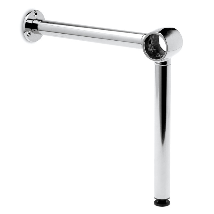 Voetsteun, verstelbaar Birgit voor buis Ø 25,4 mm zamak chroom look main product photo
