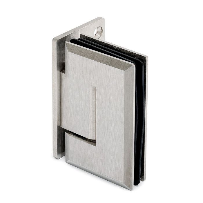 Glasdeurscharnier, verstelbaar Tatum glas/wand eenzijdige voet RVS-304 mat geslepen main product photo