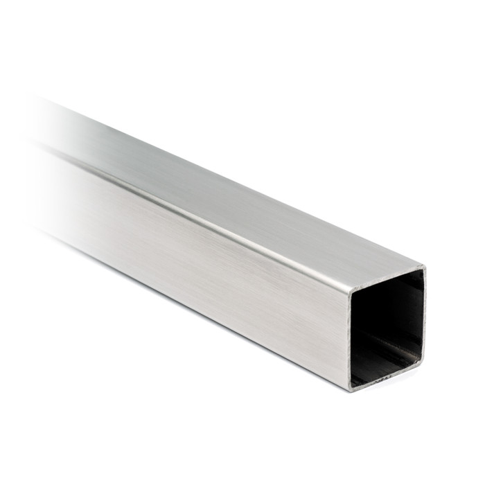RVS koker 8 x 8 x 1,0 mm RVS-304 K320 geslepen main product photo