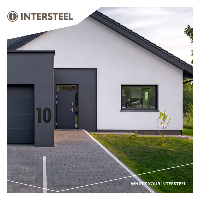 Intersteel Huisnummer 9 XXL hoogte 50 cm rvs/mat zwart main product photo